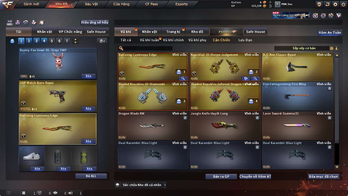 shop acc cf uy tin gia re